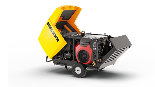 Mobilair M17 con puertas abatibles para un acceso más fácil para el mantenimiento.